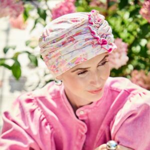 House of Christine, Lotus turban, Crocus Kaleidos päähine