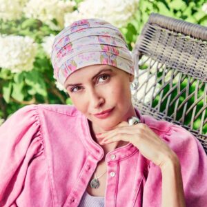 House of Christine Yoga turban, Crocus Kaleidos